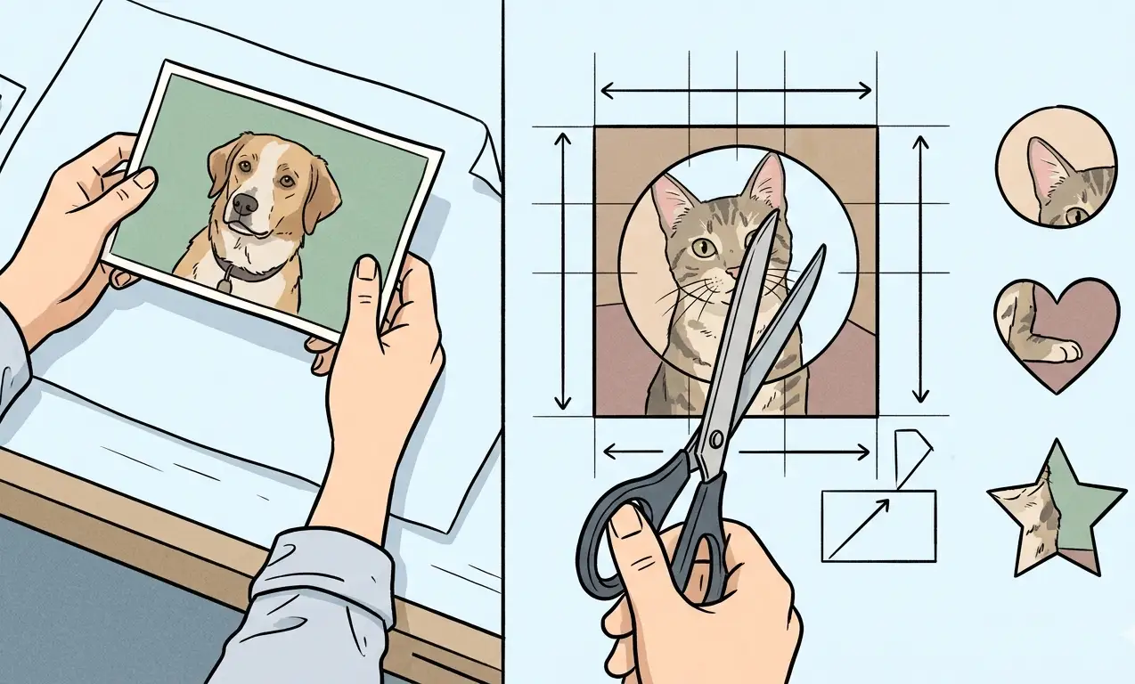 image cropping tool in various shapes