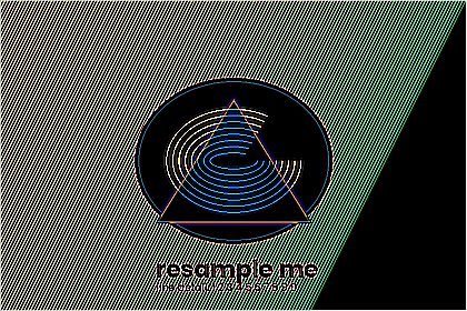 The sample image with the FIND_EDGES filter applied