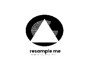 The sample image converted to one bit without dithering