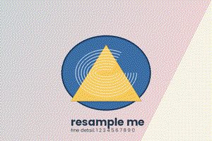The sample image reduced to the web palette